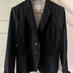 Banana Republic wool striped blazer